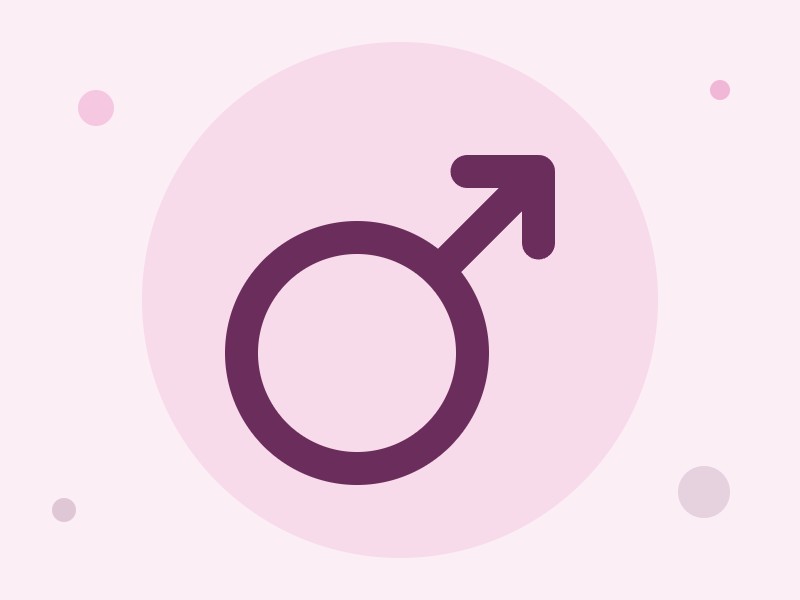 Illustratie van het mannensymbool